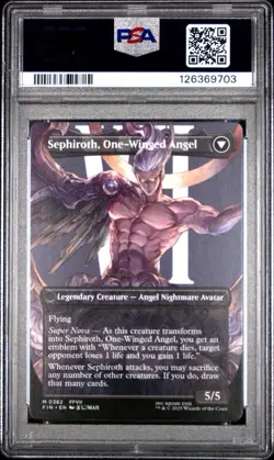 PSA 10 Sephiroth, Fabled SOLDIER (0382) (Borderless) Final Fantasy Regular - Image 2