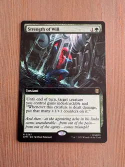 Strength Of Will - 267 - MTG: Marvel’s Spider-Man - Extended Art - Rare - Image 1