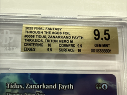 2025 Magic Final Fantasy Tidus, Zanarkand Fayth Foil BGS 9.5 .5 Sub to Pristine - Image 2