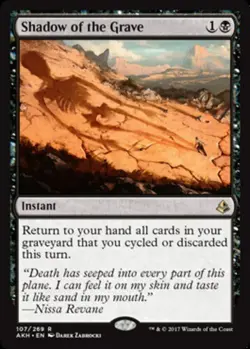 1x Shadow of the Grave - Foil Light Play, English Amonkhet MTG Magic - Image 1