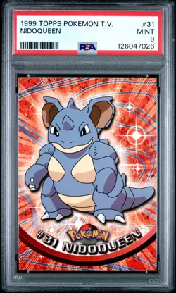 1999 TOPPS POKEMON TV #31 NIDOQUEEN PSA 9 - Image 1