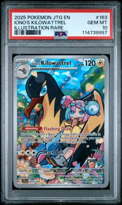2025 POKEMON JTG EN-JOURNEY TOGETHER ILLUSTRATION RARE IONO'S KILOWATTREL PSA 10 - Image 1