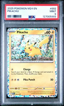 2025 POKEMON M24 EN-MCDONALD'S COLLECTION #002 PIKACHU PSA 9 - Image 1