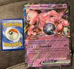 Team Rocket's Mewtwo ex 205 Jumbo Cards Holo - Image 2