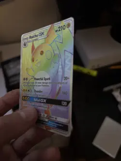 Pokemon TCG Raichu GX Shining Legends Sun & Moon Secret Rare Card 75/73 - Image 3