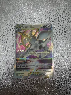 Arceus VSTAR 123/172 Brilliant Stars Ultra Rare Card Near Mint NM Condition - Image 1