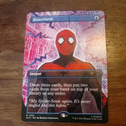 MTG Brainstorm (7019) *Non-Foil* Secret Lair: Spider-Man Bonus Card MT/NM - Image 1