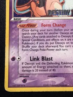 Deoxys 16/107 Destiny Deoxys Movie Promo Pokemon Card Stamped Rare HP - Image 5
