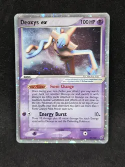 Pokemon TCG Deoxys ex Holo 97/107 EX Deoxys 2005 Card LP - Image 1