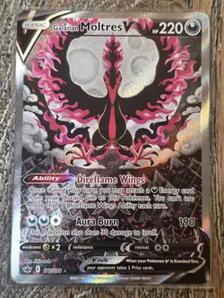 Galarian Moltres V 177/198 Alternate Full Art Chilling Reign Pokemon Card NM - Image 1