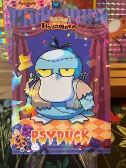 🔥Non-TCG Psyduck Ice Holo🔥Halloween Card Database Pokemon 2025 Peru🔥 - Image 1