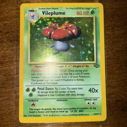 Pokemon TCG Vileplume Jungle Holo Card 15/64 Unlimited Rare MP - Image 2