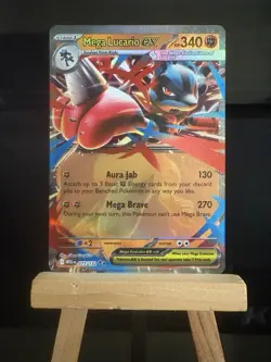 MEGA LUCARIO EX - 77/132 Mega Evolution NM - Double Rare - Pokemon TCG Card - Image 1