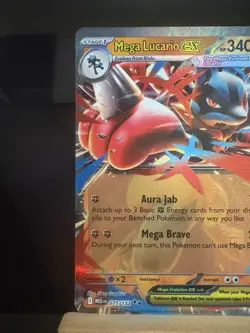 MEGA LUCARIO EX - 77/132 Mega Evolution NM - Double Rare - Pokemon TCG Card - Image 2
