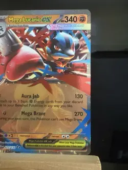 MEGA LUCARIO EX - 77/132 Mega Evolution NM - Double Rare - Pokemon TCG Card - Image 3