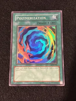Yu-Gi-Oh! Polymerization LOB-059 Super Rare Unlimited Holo Card LP - Image 1
