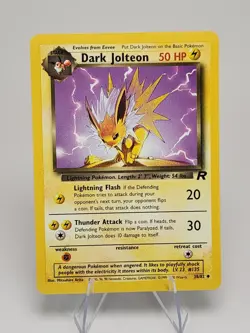 Pokemon TCG Dark Jolteon 20/82 Rare Team Rocket Card Near Mint Condition - Image 1