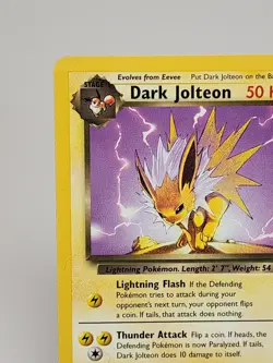 Pokemon TCG Dark Jolteon 20/82 Rare Team Rocket Card Near Mint Condition - Image 3
