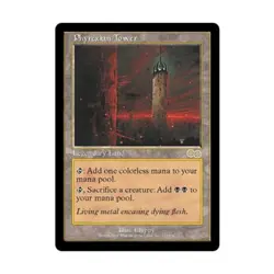 WOTC MtG Urza's Saga Phyrexian Tower (R) NM - Image 1