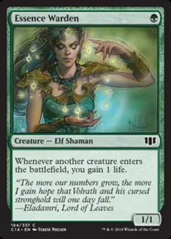 MTG Essence Warden, Commander 2014, Heavily Played, English - Image 1