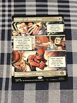 Origin of Spider-Man [Borderless] #218 | Magic Marvel Spider-Man - Image 1