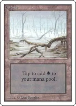 1 x Swamp (Low Branch) - Unlimited - NM-Mint - MTG - Image 1