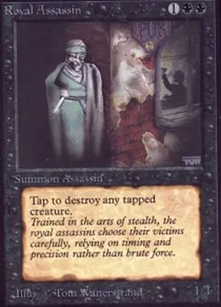 1 x Royal Assassin - Unlimited - Moderate Play - MTG - Image 1