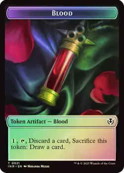 4x Foil Blood/Zombie Token, Innistrad Tokens, 4 pack, Magic the Gathering - Image 2