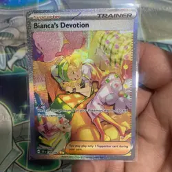 Bianca's Devotion NM SIR Temporal Forces 209/162 Pokemon TCG INK dot error - Image 1
