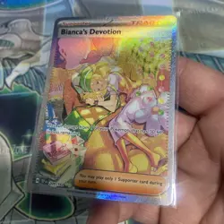 Bianca's Devotion NM SIR Temporal Forces 209/162 Pokemon TCG INK dot error - Image 3