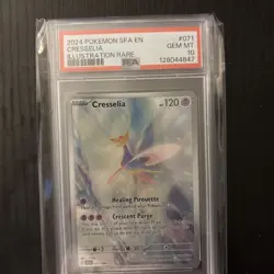 2024 Pokemon SFA EN Shrouded Fable 071/064 Cresselia Illustration Rare PSA 10 - Image 1