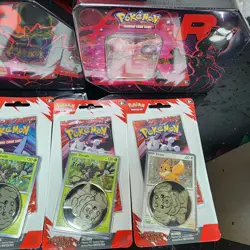 Pokemon TCG Team Rocket Tins Destined Rivals Lot Bundle - Image 5