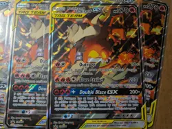 Pokemon Jumbo Reshiram Charizard GX Tag Team Black Star Promo SM201 x6 - Image 2