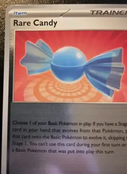 Rare Candy 125/132 Reverse Holo Common Mega Evolution Pokemon TCG - Image 2
