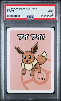 2019 POKEMON OLD MAID EEVEE PSA 9 - Image 1