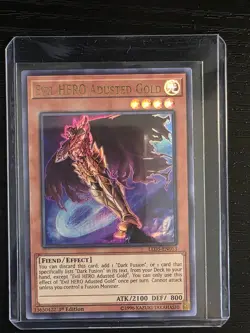 Yu-Gi-Oh! TCG Evil HERO Adusted Gold - LED5-EN013 Ultra Rare - 1st Edition NM - Image 1
