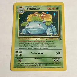 Pokemon TCG Venusaur Base Set 2 Holo Unlimited Rare Card 18/130 - Image 1