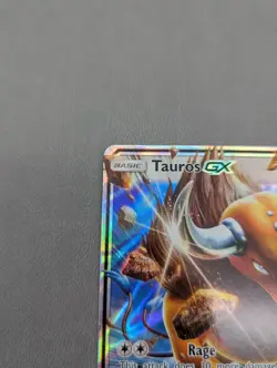 Pokemon Tauros GX 100/149 SM Base Set Holofoil card NM - Image 2