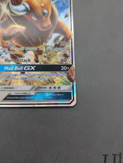 Pokemon Tauros GX 100/149 SM Base Set Holofoil card NM - Image 4