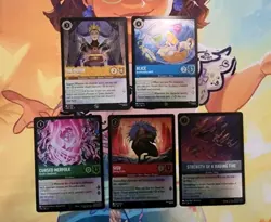 Disney Lorcana Fabled Promos - Complete set of FIVE Foil Cards - Image 1