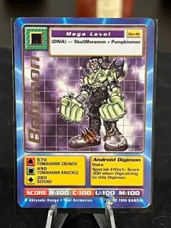 Digimon Card 1999 Boltmon BO-41 Gold Foil Bandai LP - Image 1