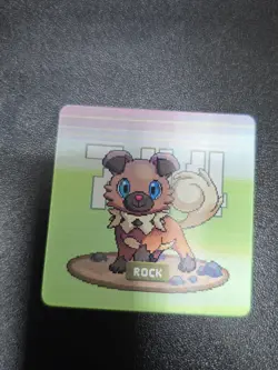 Rockruff Pokemon 3D Lenticular card - Image 1