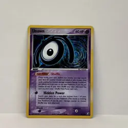 Unown M/28 Unseen Forces Holo Rare Pokemon Card TCG - Image 1