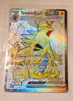 Pokemon French Card Promo Care Tyranocif EX 211/197 OBF FR Mint - Image 1
