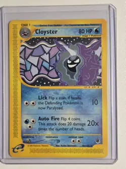 Cloyster 42/165 Expedition Base Set Rare WotC Vintage Pokemon Card LP - Image 1