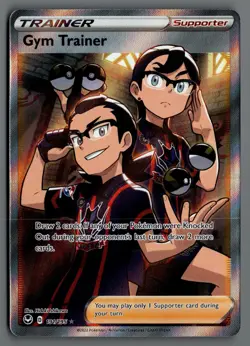 Gym Trainer (Full Art) 191/195 SWSH12: Silver Tempest Pokemon Card - Image 1