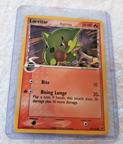 Larvitar Common 73/113 EX Delta Species Pokemon Card TCG Trading Card Game - Image 1