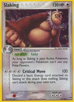Slaking 13/108 Holo EX: Power Keepers Pokemon Card NM - Image 1