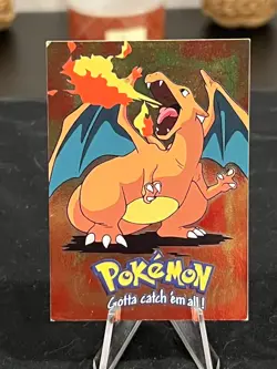 Charizard #06 Holo Foil E6 of 12 Pokemon Topps Card 1999 - Image 1