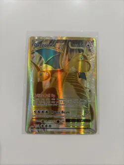 RARE Pokemon TCG Dragonite EX Evolutions Full Art Holo Card 106/108 Rare LP 2016 - Image 2